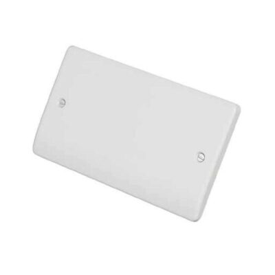 Slimline White 2G Blank Plate