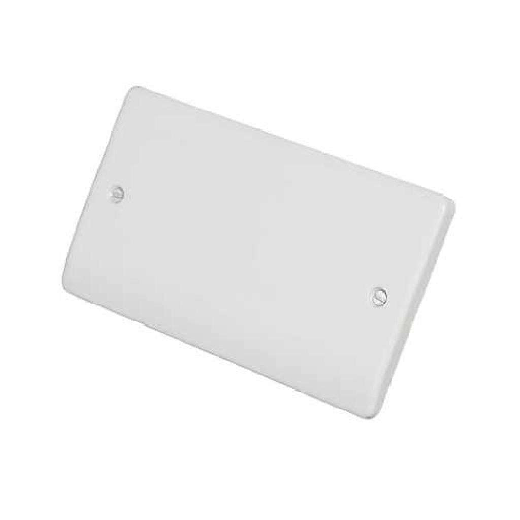 Slimline White 2G Blank Plate