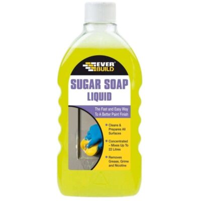 EVERBUILD SUGAR SOAP LIQUID, 500ML, BOTTLE (FOR REMOVING GREASE & GRIME FROM PAINTED SURFACES)