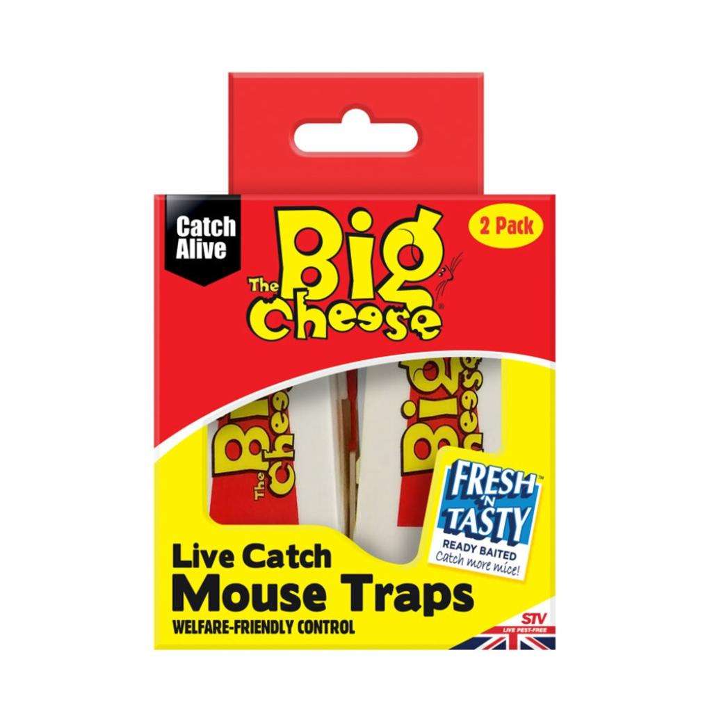 Big Cheese Live Catch - Mouse Traps - Twin-pack-STV155