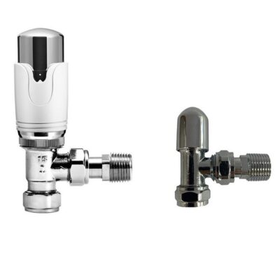 Twin Pack TRV & Lockshield Refined Angled
