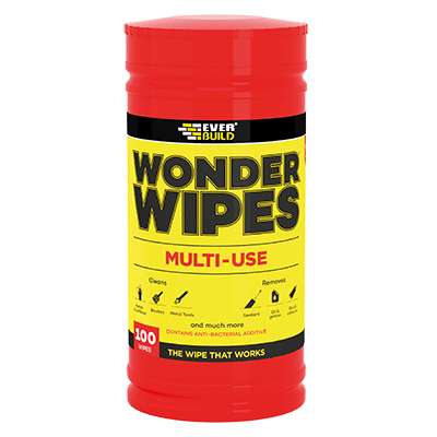 EVERBUILD WONDER WIPES, TRADE TUB, 100 WIPES