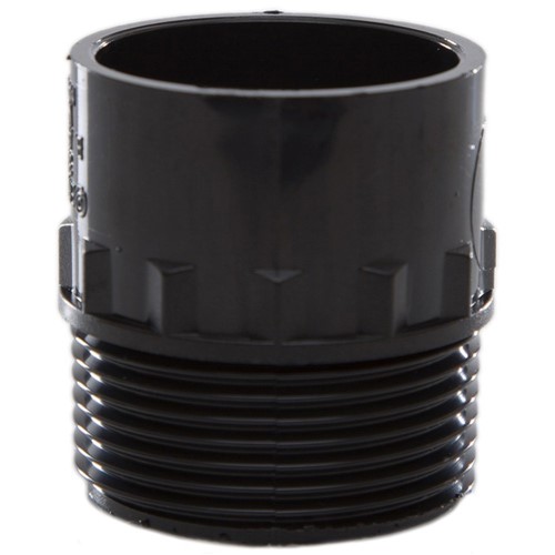 WS46B - 32mm Abs Adaptor - Male Iron Black