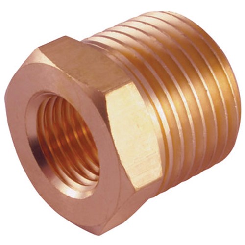 K06845 - Brass Hex Bush - 1/2" x 3/8"
