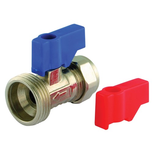 701SH - Straight Washing Machine Valve - Heavy Pattern - 15 x 3/4" BSP