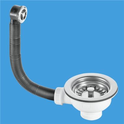 BWSTOFSS Mca Basket Strainer Waste & O/F S/S