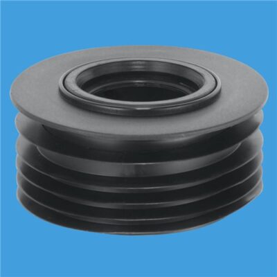 DC3-BL Mca Drain Connector 4" x 2" Reducer Black