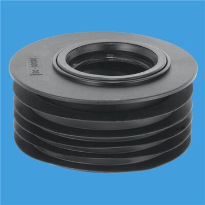 DC3-BLOS Mca Drain Connector 4" x 2" Offset Reducer Black