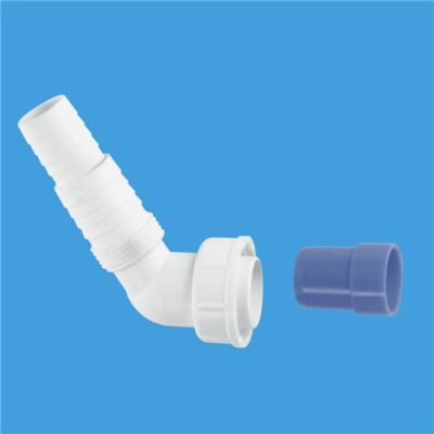 MA15  McAlpine 135deg W/M Nozzle 1" BSP Thread