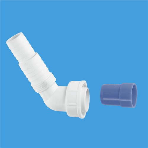 MA15  McAlpine 135deg W/M Nozzle 1" BSP Thread