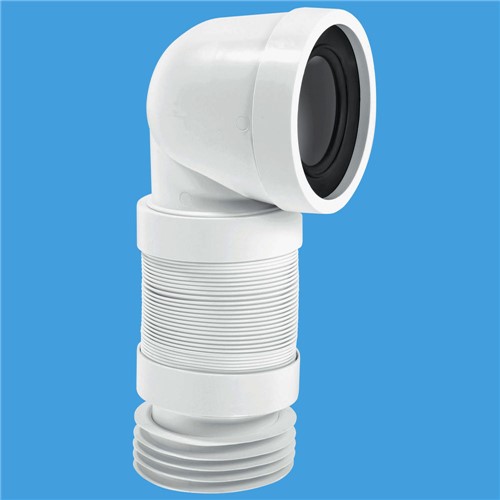 WC- CON8F McAlpine Flexible 90deg Bent Pan Connector