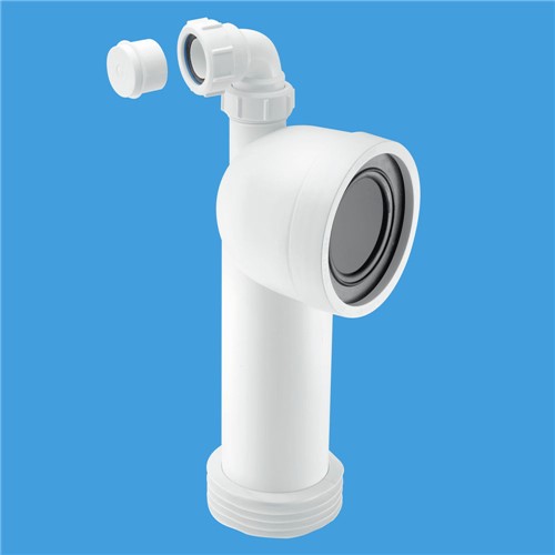 WC- CON8V McAlpine 90deg Bent Pan Connector with 1.25" Boss