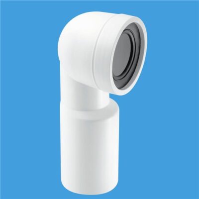 WC- CON9 McAlpine 90deg Bent Pan Connector Plain Outlet
