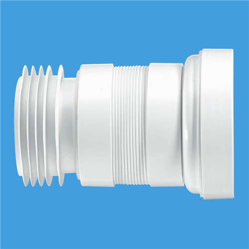 WC- F18R McAlpine 160mm Straight Flexible Pan Connector