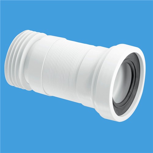 WC- F26R McAlpine 410mm Straight Flexible Pan Connector