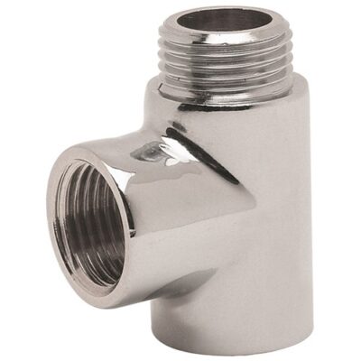 TPC - Dual Fuel Towel Rail Tee Piece - Chrome
