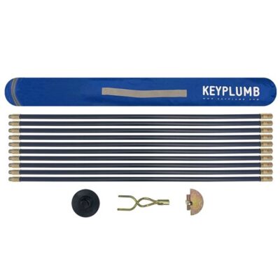 KPDRS - Drain Rod Set - 13 piece including 3 Fittings - 30ft (6)