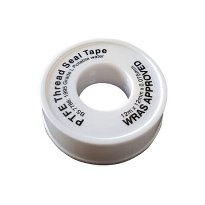 662016 - Water PTFE Tape Reel - 12mm x 12m x 0.075mm (10)