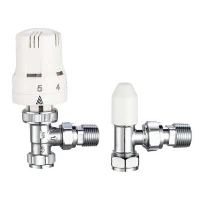 KPTRVLS15 - KeyPlumb - Angled TRV & Lockshield - 15mm x 1/2"