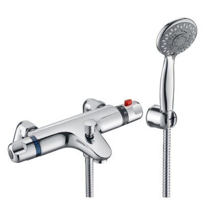 XAV805 - Contract Thermostatic Bar Valve with Pillars and Kit - Chrome