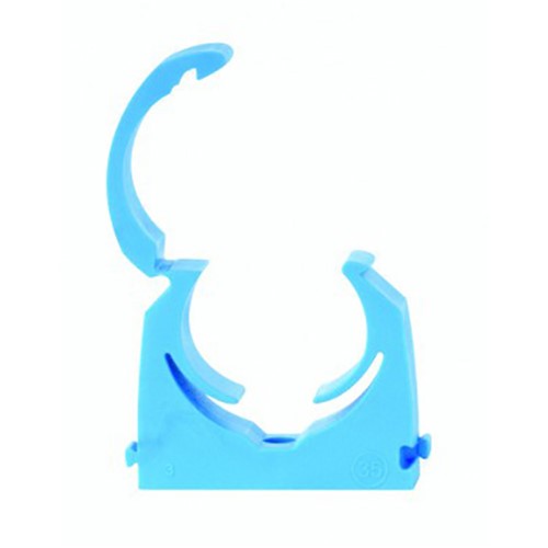 TMS25 - Talon - Blue MDPE Hinged Clips - 25-27mm - 50 Pack