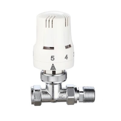 KPTRVS15 - Keyplumb 15mm x 1/2" Straight Thermo Radiator Valve