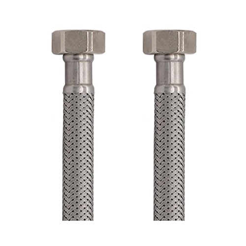 KPFLEX1212500 Keyplumb Flexi Tap Conn 1/2" x 1/2" 500mm Length (Pair)