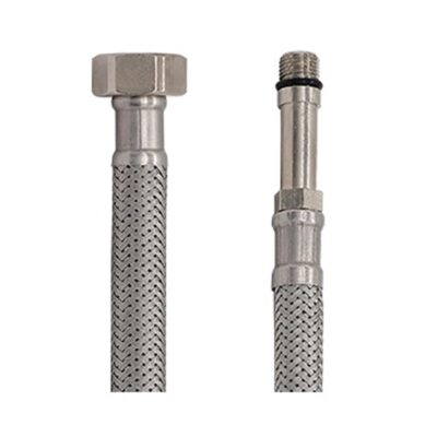 Mono Basin Flexible Tap Connector WRAS - M10 x 1/2" - 500mm (pair)