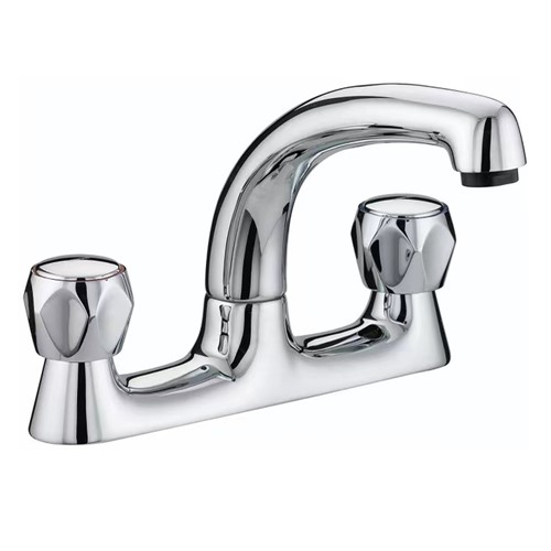 HS110N - Contract Deck Sink Mixer Tap - Chrome (WRAS)