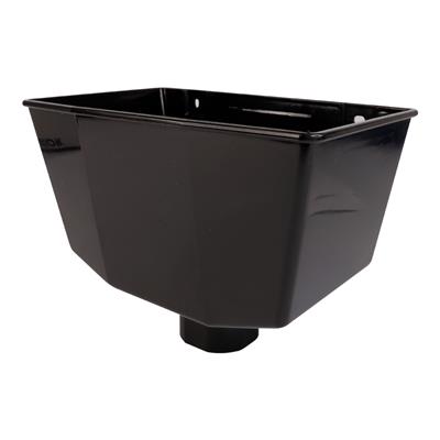 ROUND DOWNPIPE HOPPER BLACK