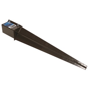 FENCE POST SUPPORT (750mm SPIKE) BROWN 100x100mm