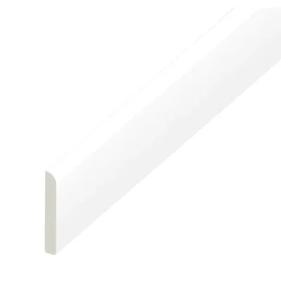 Eurocell uPVC Multi-Purpose Trim - White, 5m x 45mm