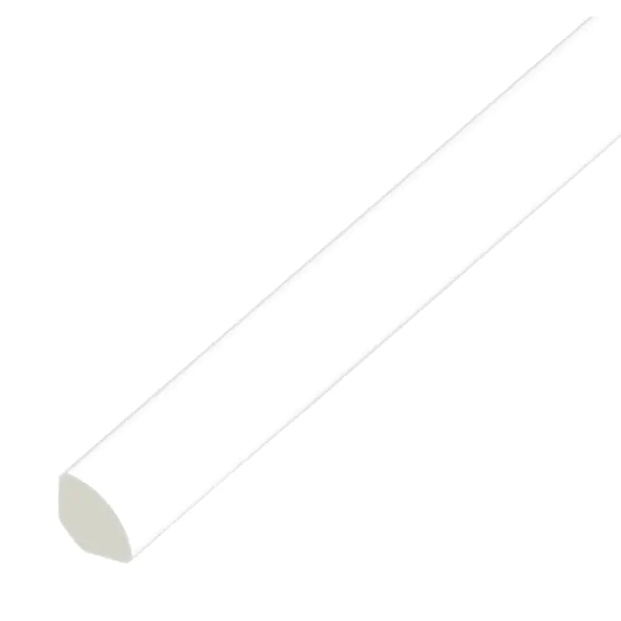 Eurocell uPVC Quadrant Trim - White, 5m x 13mm