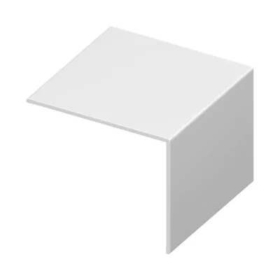 Eurocell uPVC Rigid Angle Trim - White, 5m x 100mm x 80mm