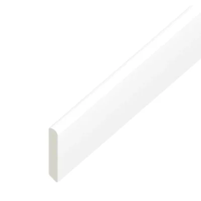 Eurocell uPVC Multi-Purpose Trim - White, 5m x Width 30mm